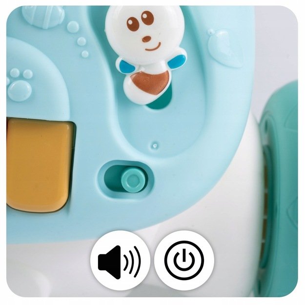 (NEGROJA PIANINAS PANELĖJE) Lavinamasis daugiafunkcis stumdukas kūdikiams, 4in1  7