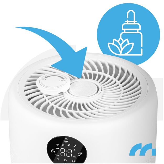 Oro drėkintuvas, garinantis jonizatorius, aromaterapijos difuzorius, higrostatas WT-6000-ION 10