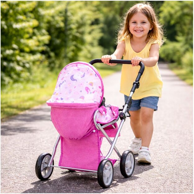 Vežimėlis lėlei gondola - nešioklė su rankine 3
