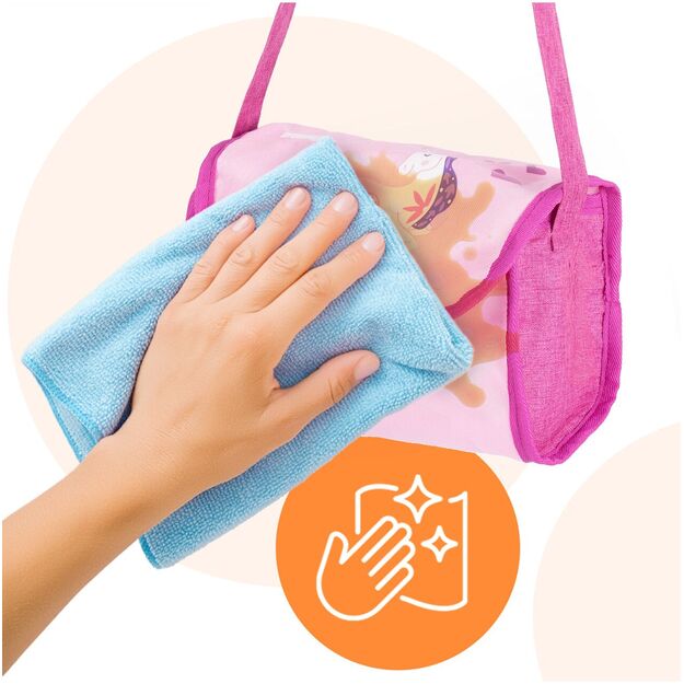 Vežimėlis lėlei gondola - nešioklė su rankine 9