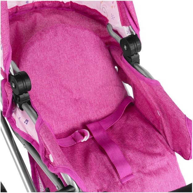 Vežimėlis lėlei gondola - nešioklė su rankine 16