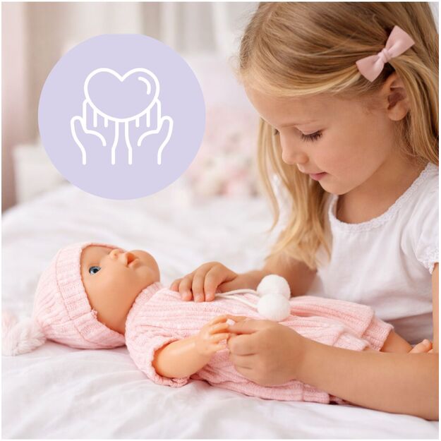 Lėlė kūdikis su priedais, geria ir šlapinasi, 30 cm 4