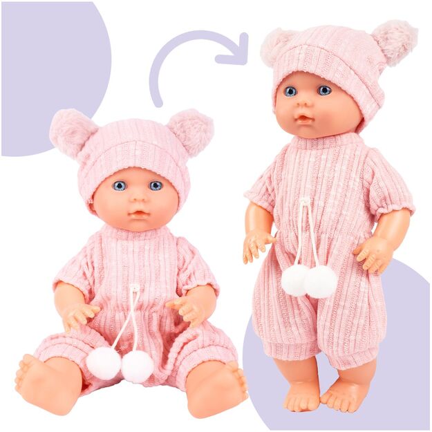 Lėlė kūdikis su priedais, geria ir šlapinasi, 30 cm 8