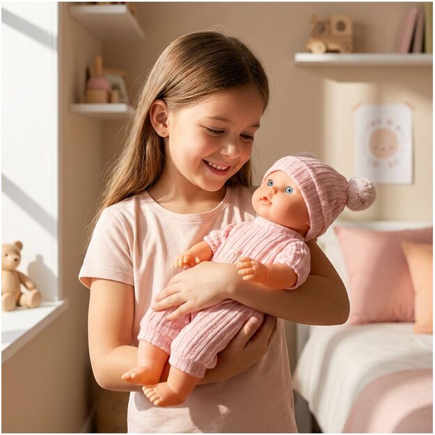 Lėlė kūdikis su priedais, geria ir šlapinasi, 30 cm 10