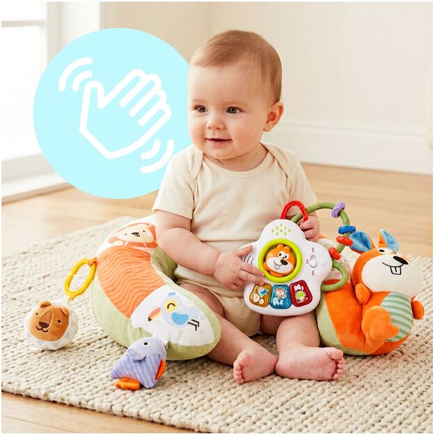 Sensorinė pagalvėlė kūdikiui su barškučiais Voverytė 3