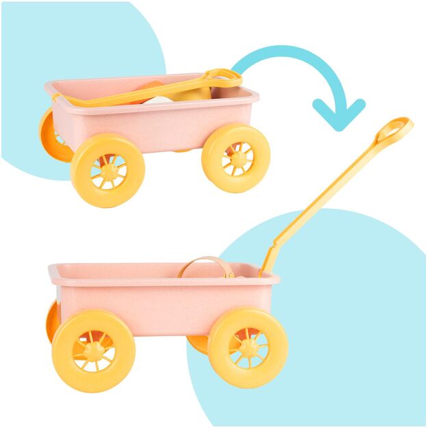 Vaikiškas karutis su smėlio formelėmis ir laistytuvu 1