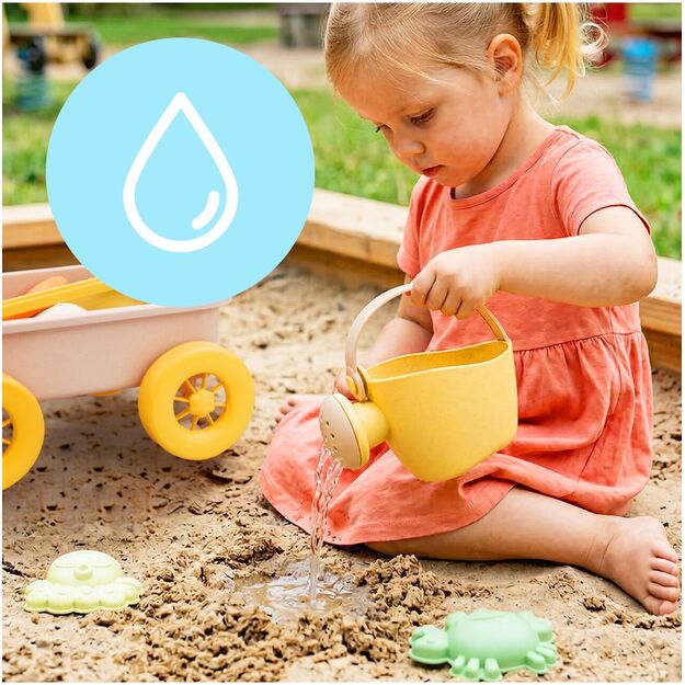 Vaikiškas karutis su smėlio formelėmis ir laistytuvu 3