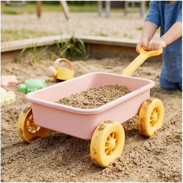 Vaikiškas karutis su smėlio formelėmis ir laistytuvu 7
