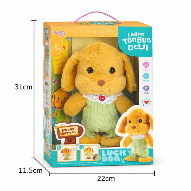 Interaktyvus pliušinis šuniukas – kalbantis, vaikštantis ir lavinantis minkštas žaislas  6