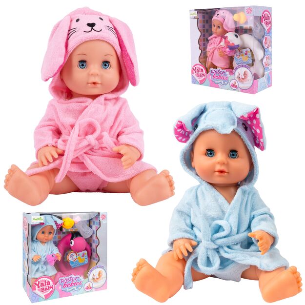 Lėlė kūdikis su maudynių ir kitais priedais, 30 cm