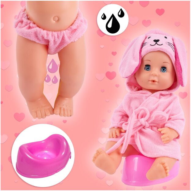 Lėlė kūdikis su maudynių ir kitais priedais, 30 cm 8