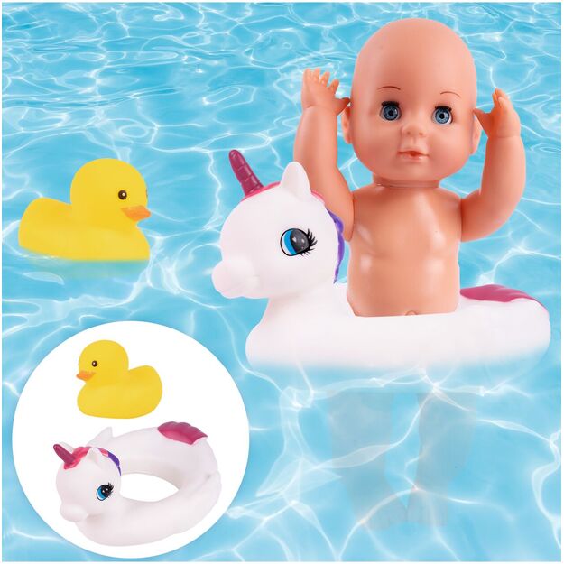 Lėlė kūdikis su maudynių ir kitais priedais, 30 cm 13