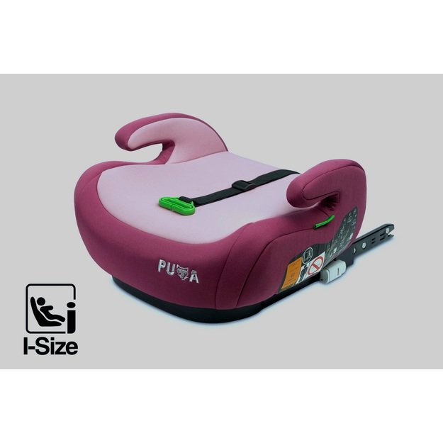 Automobilinė kėdutė - paaukštinimas Caretero Puma Isofix-I-Size, 125-150 cm, rožinė