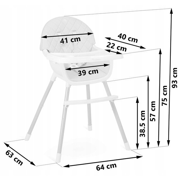 Maitinimo kėdutė Nukido Lilo 3in1