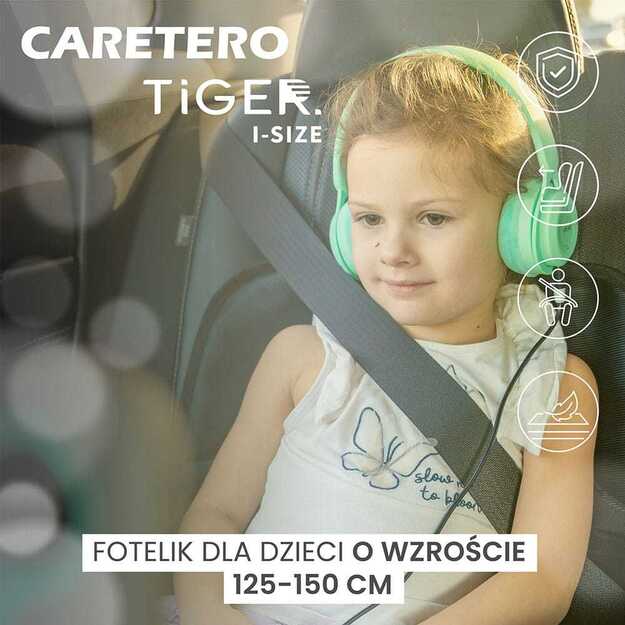 Automobilinė kėdutė-paaukštinimas Caretero Tiger I-size, 15-36 kg, pilka 6