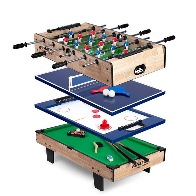 Kelių žaidimų stalas 4in1 Neo Sport NS-800 80x43x30cm medinis 2