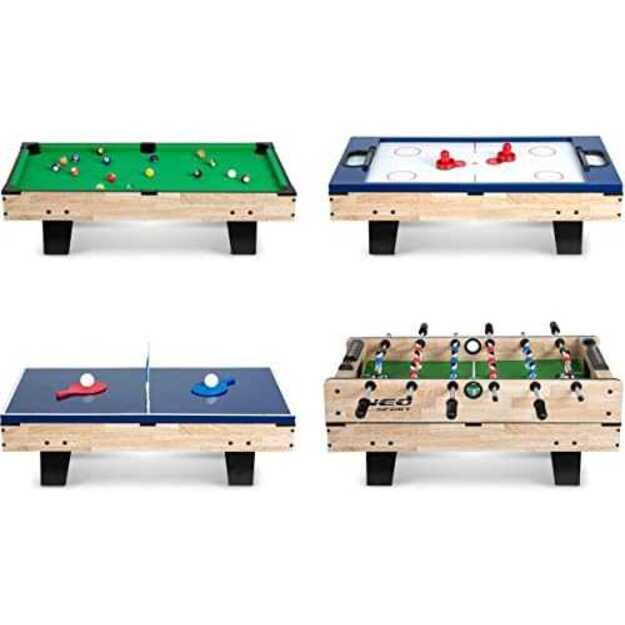 Kelių žaidimų stalas 4in1 Neo Sport NS-800 80x43x30cm medinis 19