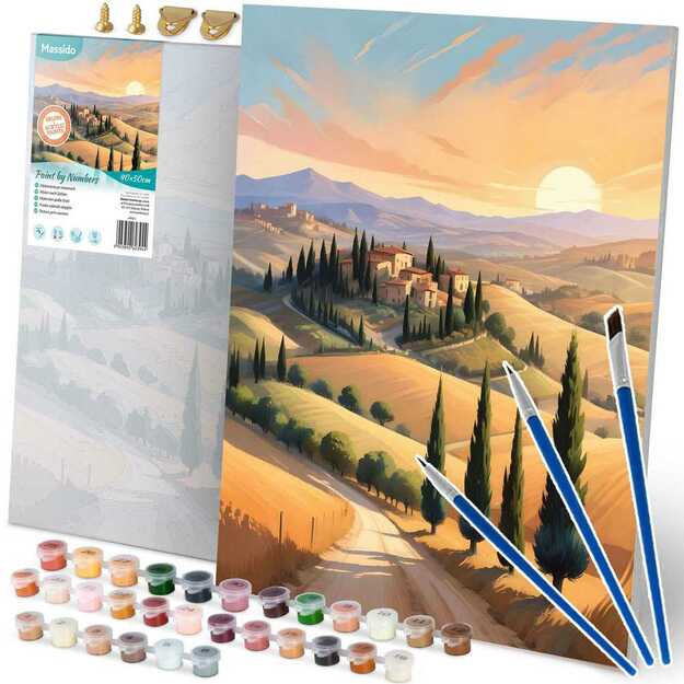 Paveikslas tapybai pagal skaičius 40x50 cm Massido Peizažas