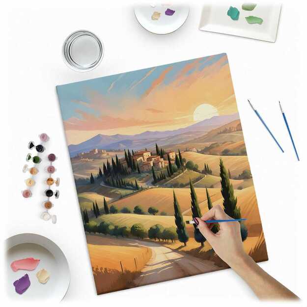 Paveikslas tapybai pagal skaičius 40x50 cm Massido Peizažas 3