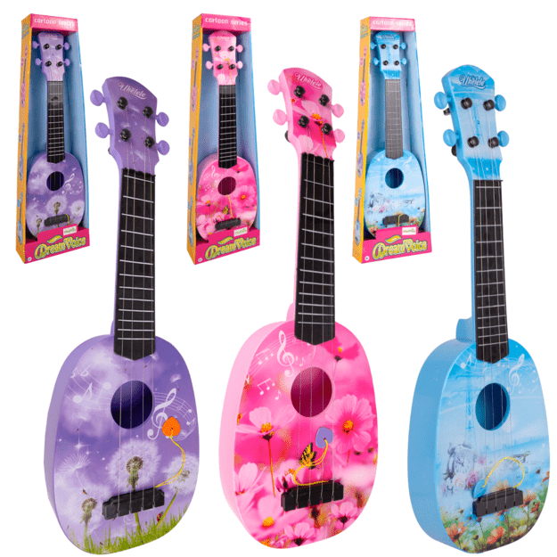 Vaikiška gitara ukulėlė su 4 stygom