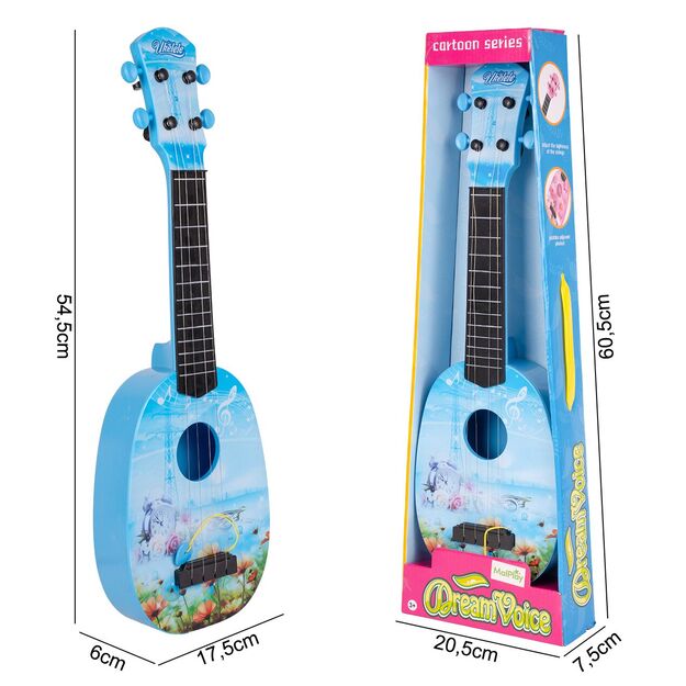 Vaikiška gitara ukulėlė su 4 stygom 2