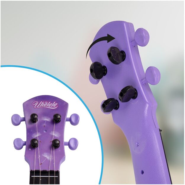 Vaikiška gitara ukulėlė su 4 stygom 5