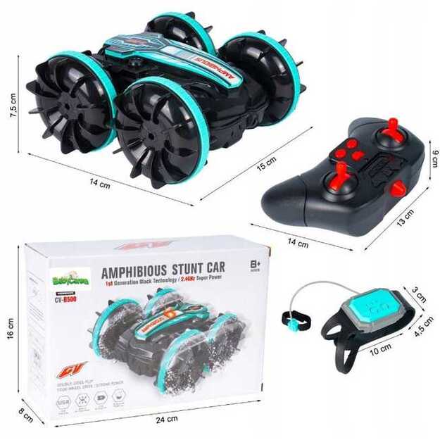 Nuotoliniu būdu ir rankos gestais valdomas Amphibious automobilis 3