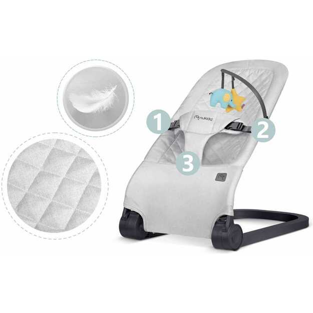 Nukido supama kėdė su žaislais - smėlio spalvos, NK-52 1