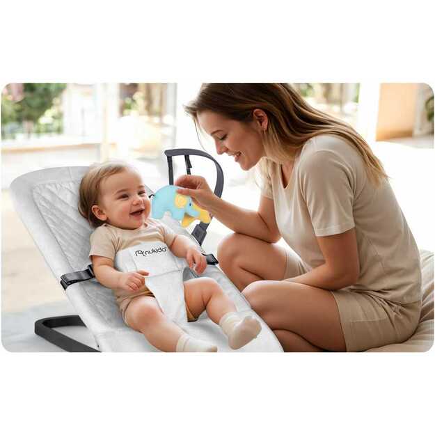 Nukido supama kėdė su žaislais - smėlio spalvos, NK-52 6