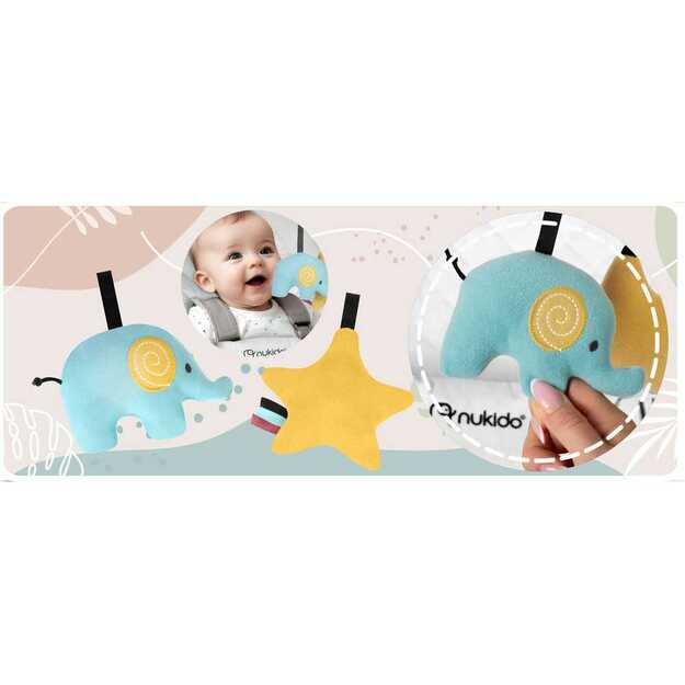 Nukido supama kėdė su žaislais - smėlio spalvos, NK-52 10