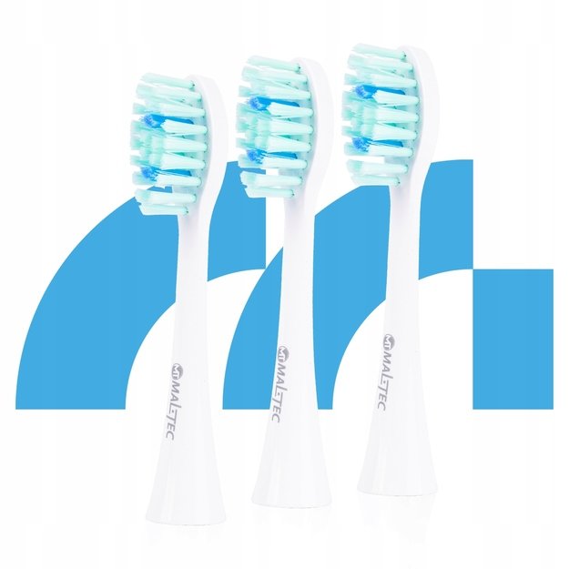 Maltec dantų šepetėlio galvutės X1 balta, 3vnt, Sonic 1