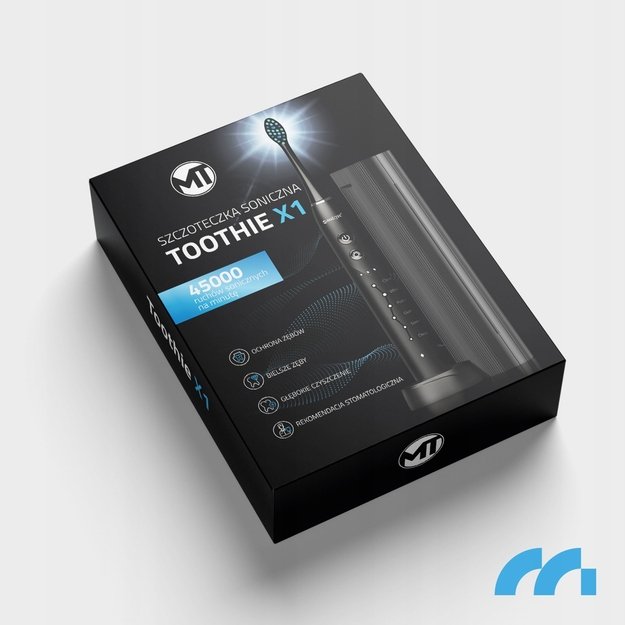 MalTec elektrinis dantų šepetėlis, atsparus vandeniui, X1 BL Sonic 12