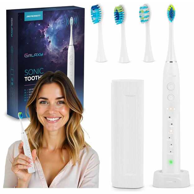 Berdsen Galaxy sonic dantų šepetėlis, baltas 12