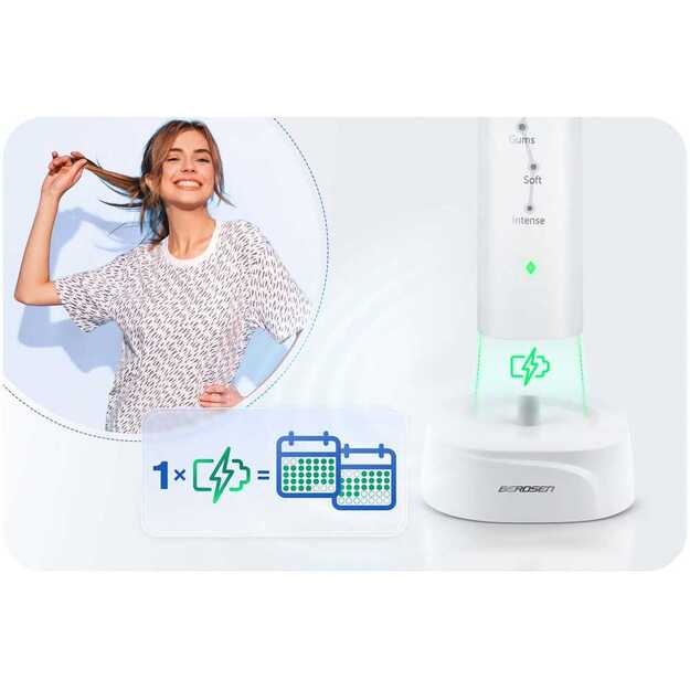 Berdsen Galaxy sonic dantų šepetėlis, baltas 18