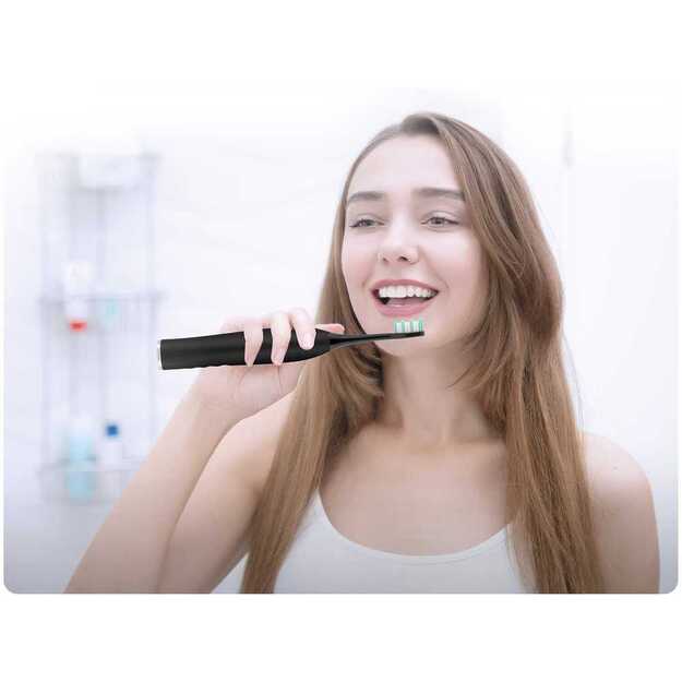 Sonic dantų šepetėlių rinkinys su dėklu „Sonica B3“ juodas, Berdsen 5