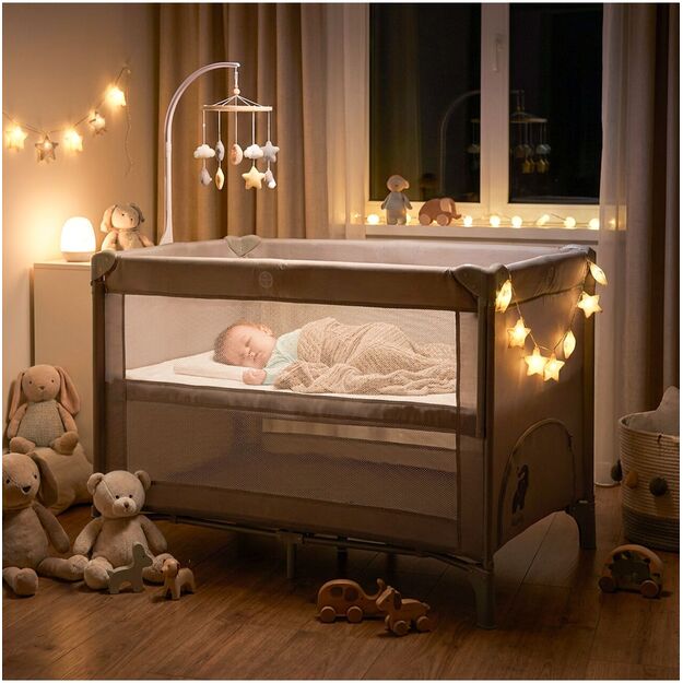 Kelioninė pristatoma lovytė - maniežas su krepšiu Doro, 125 x 65.5 x 76.5 9