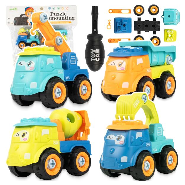 Statybinių transporto priemonių konstruktorius, 4 vnt