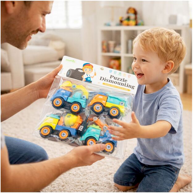 Statybinių transporto priemonių konstruktorius, 4 vnt 6