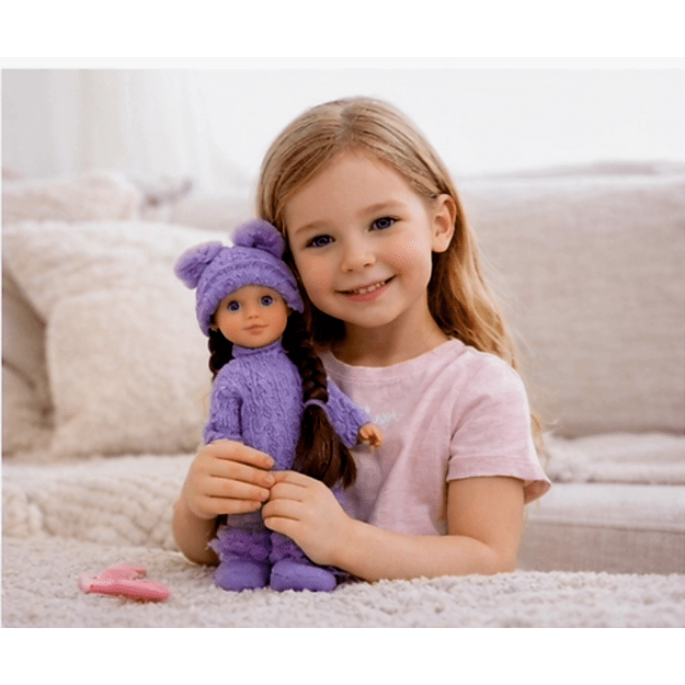 Lėlė brunetė su priedais šukavimui, 40 cm 3