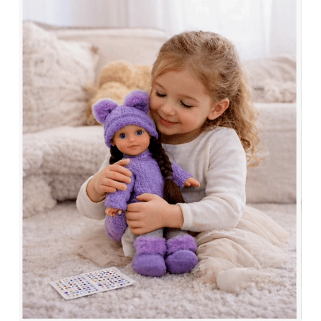 Lėlė brunetė su priedais šukavimui, 40 cm 5