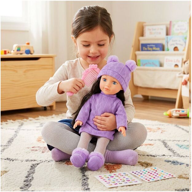 Lėlė brunetė su priedais šukavimui, 40 cm 2