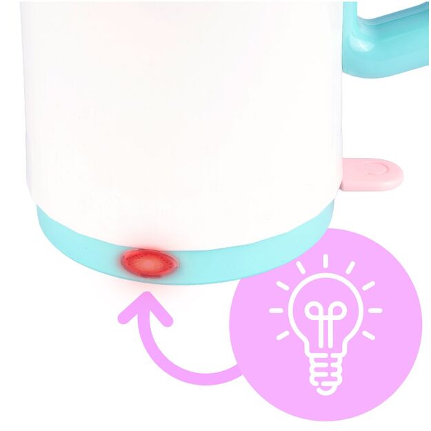 Žaislinis virtuvinis virdulys su atidaromu dangteliu, šviesa ir garsu 4