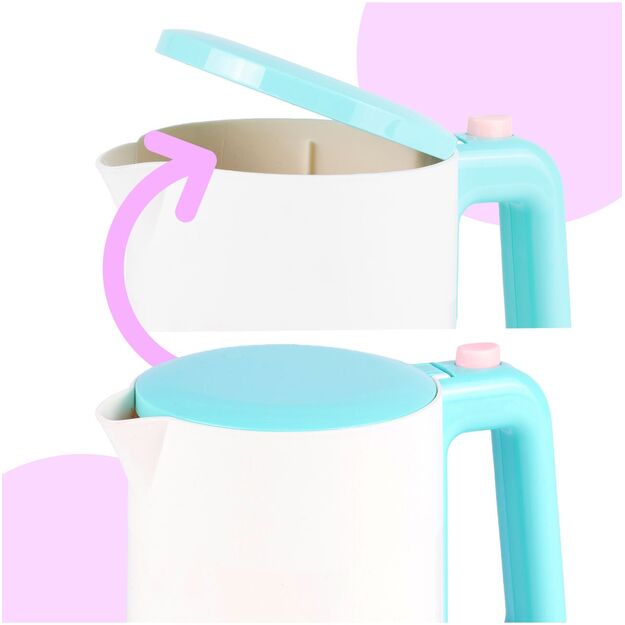 Žaislinis virtuvinis virdulys su atidaromu dangteliu, šviesa ir garsu 5