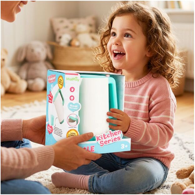 Žaislinis virtuvinis virdulys su atidaromu dangteliu, šviesa ir garsu 7