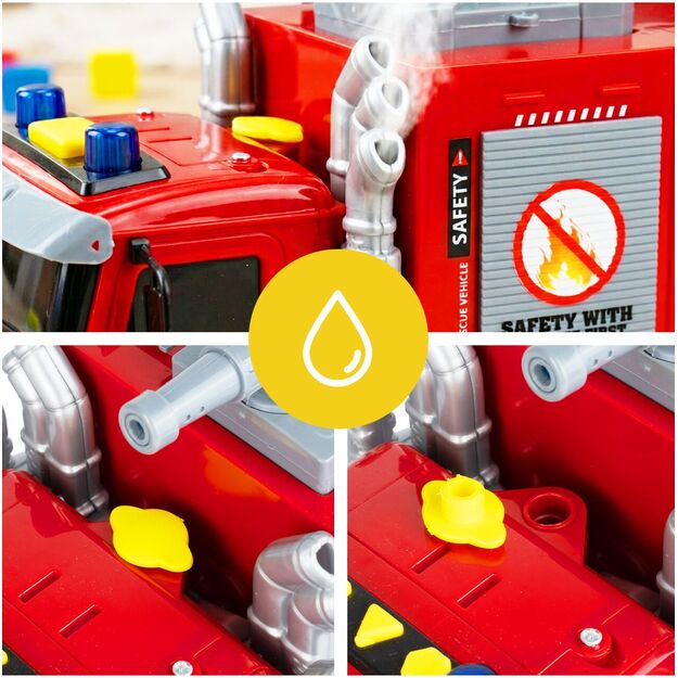 Žaislinė gaisrinės mašina su efektais - šviesa, garsas, dūmai 3