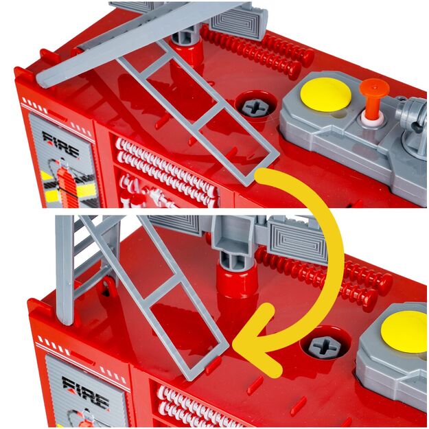 Žaislinė gaisrinės mašina su efektais - šviesa, garsas, dūmai 5