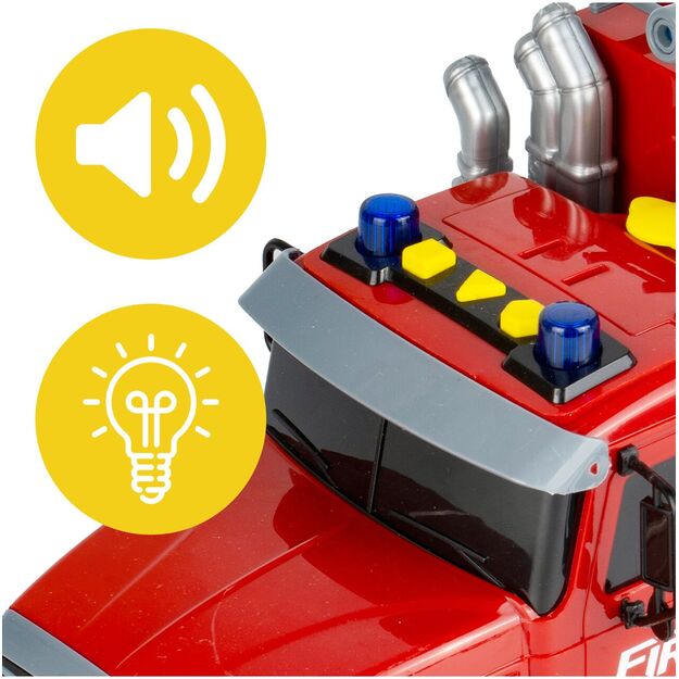 Žaislinė gaisrinės mašina su efektais - šviesa, garsas, dūmai 7
