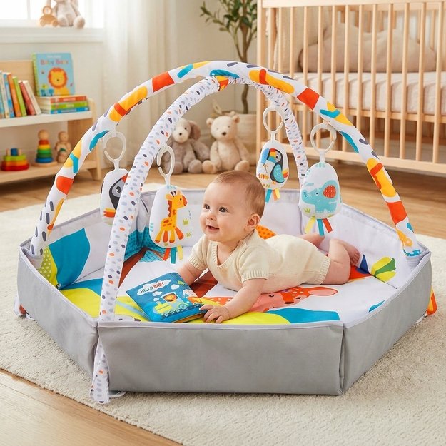 Lavinamasis kilimėlis kūdikiams 2in 1 2