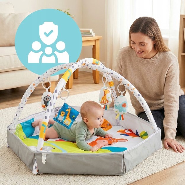 Lavinamasis kilimėlis kūdikiams 2in 1 6