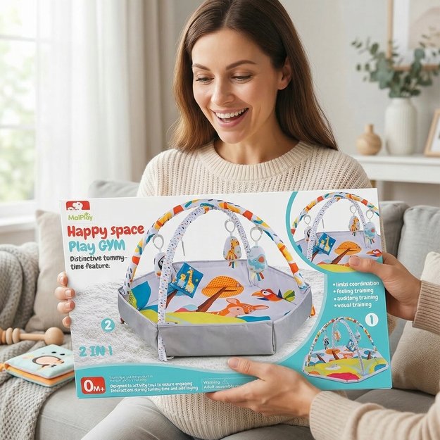 Lavinamasis kilimėlis kūdikiams 2in 1 7